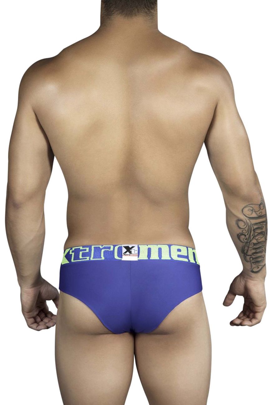 Xtremen 91011-3 3PK Briefs Color Blue-Red-Gray