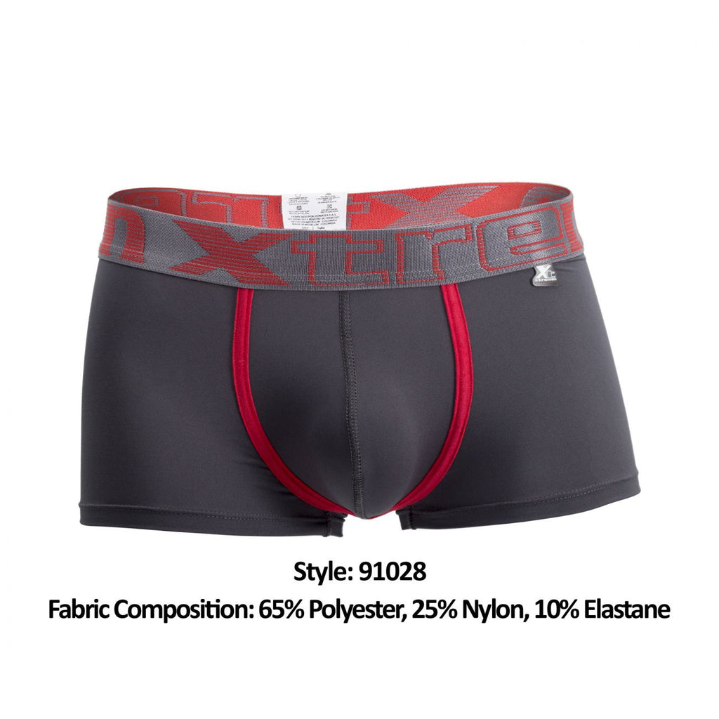 Xtremen 91028 Piping Boxer Briefs Color Gray - DealByEthan.gay loves Xtremen
