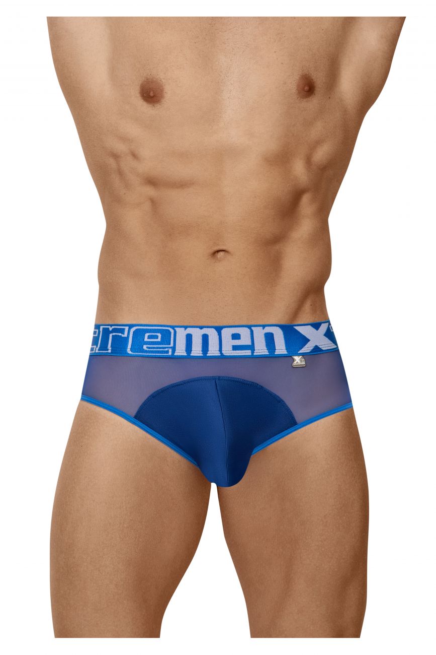 Xtremen 91059 Peekaboo Mesh Briefs Color Blue - DealByEthan.gay loves Xtremen