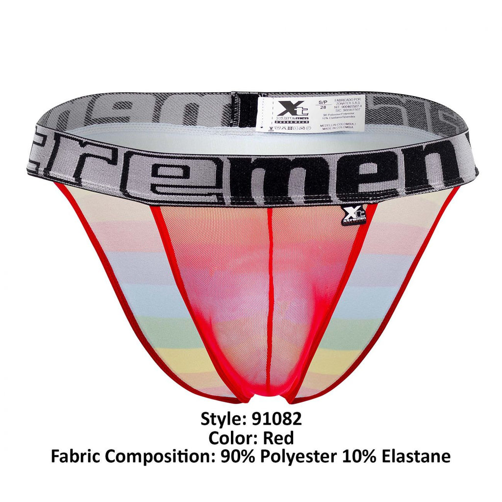 Xtremen 91082 Microfiber Pride Bikini Color Red - DealByEthan.gay loves Xtremen