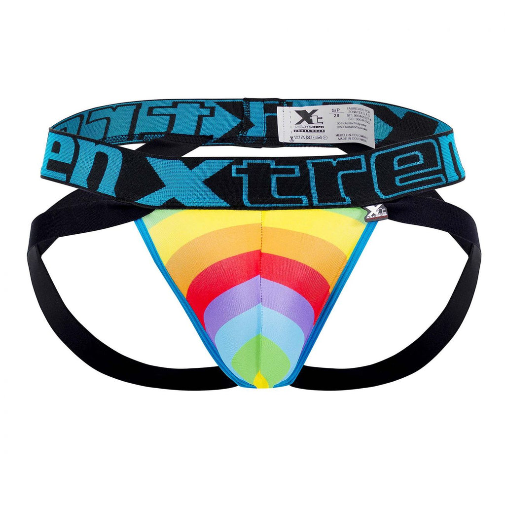 Xtremen 91083 Microfiber Pride Jockstrap Color Blue - DealByEthan.gay loves Xtremen