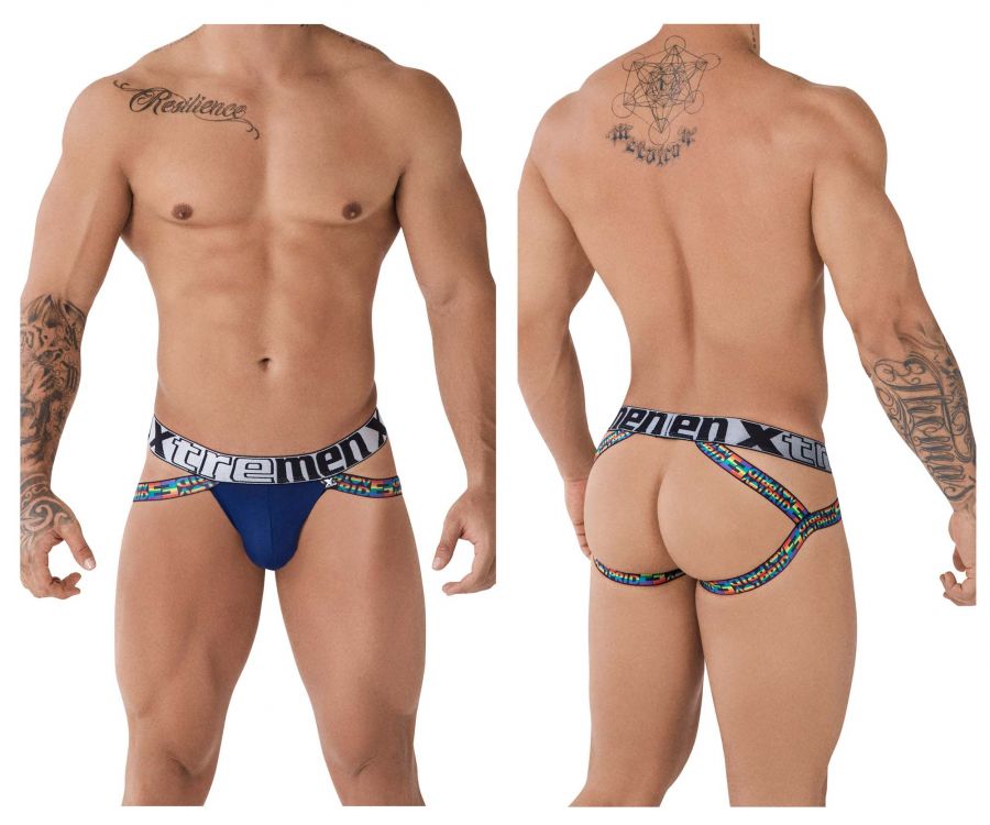 Xtremen 91084 Microfiber Pride Jockstrap Color Blue - DealByEthan.gay loves Xtremen