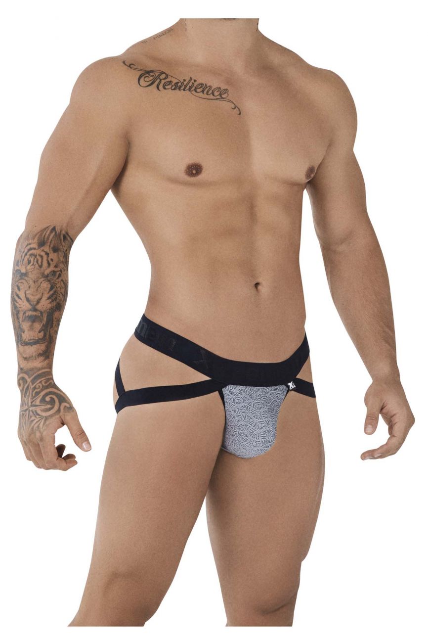 Xtremen 91085 Microfiber Jacquard Jockstrap Color Gray - DealByEthan.gay loves Xtremen