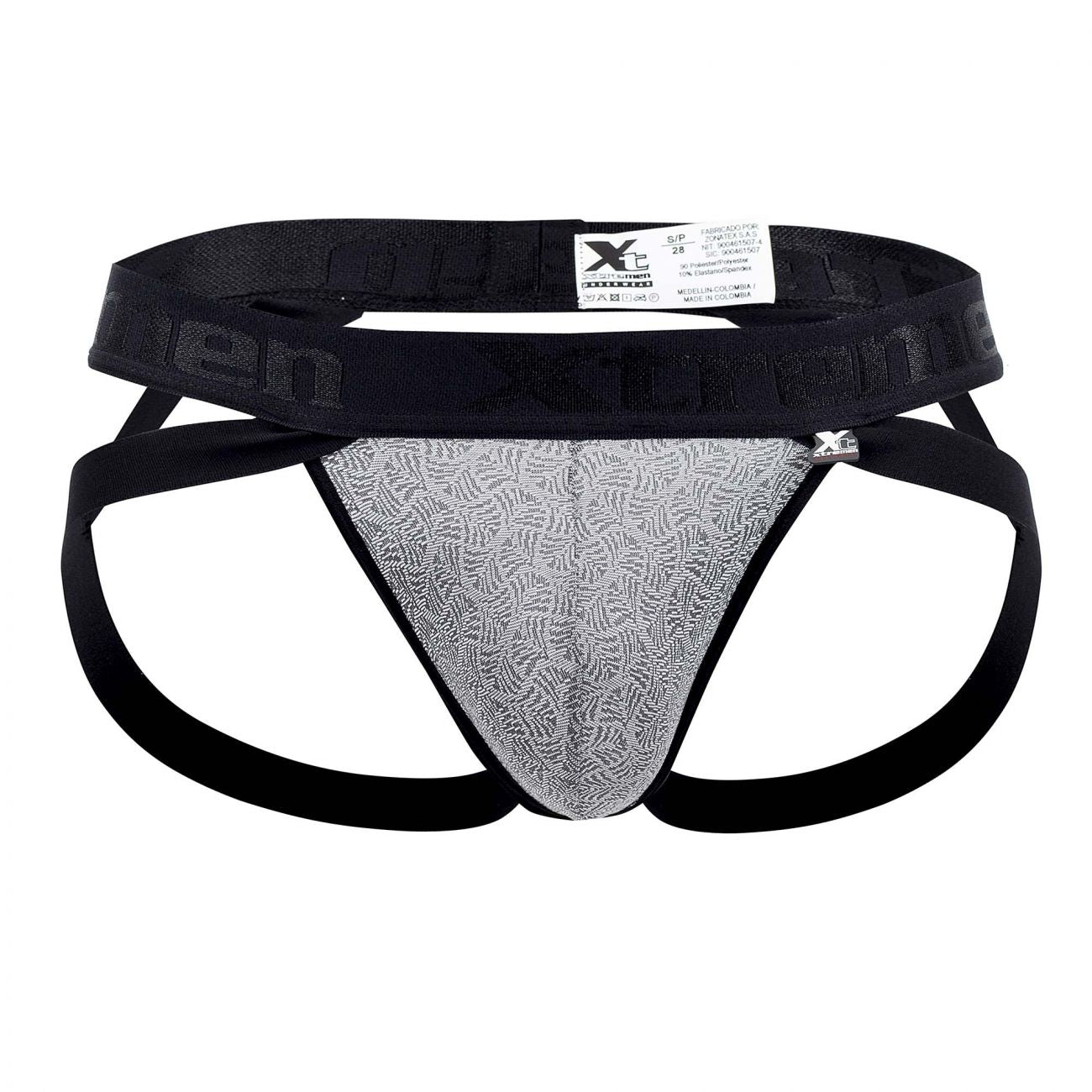Xtremen 91085 Microfiber Jacquard Jockstrap Color Gray - DealByEthan.gay loves Xtremen