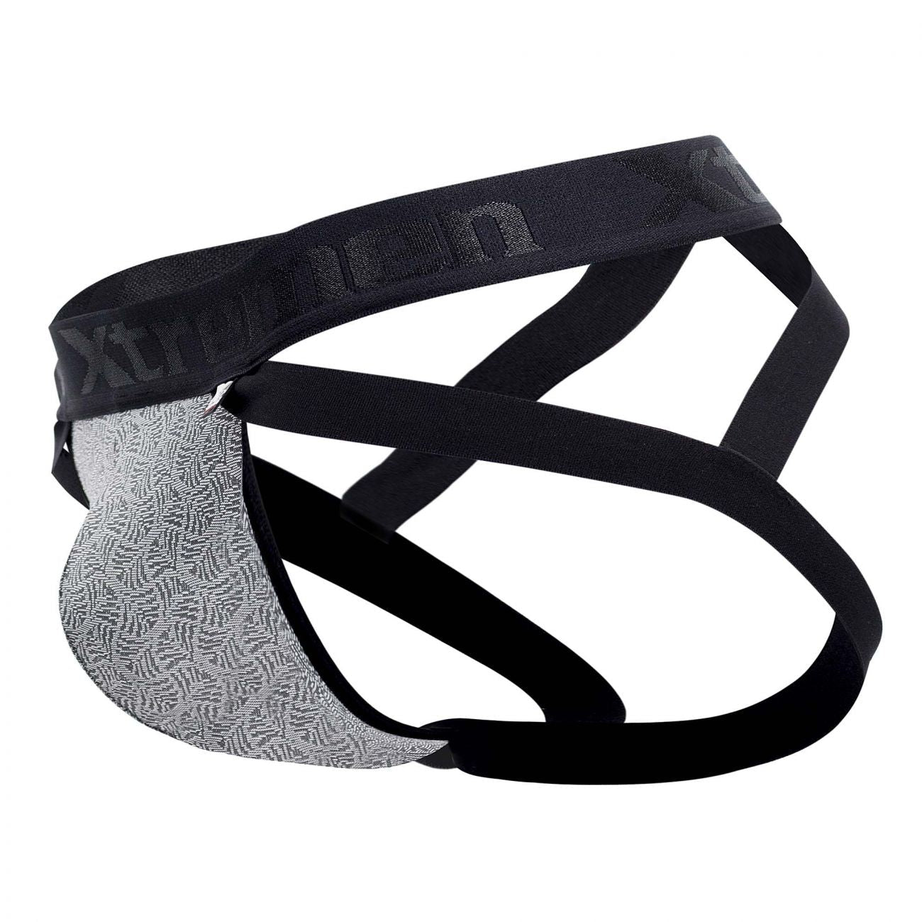 Xtremen 91085 Microfiber Jacquard Jockstrap Color Gray - DealByEthan.gay loves Xtremen