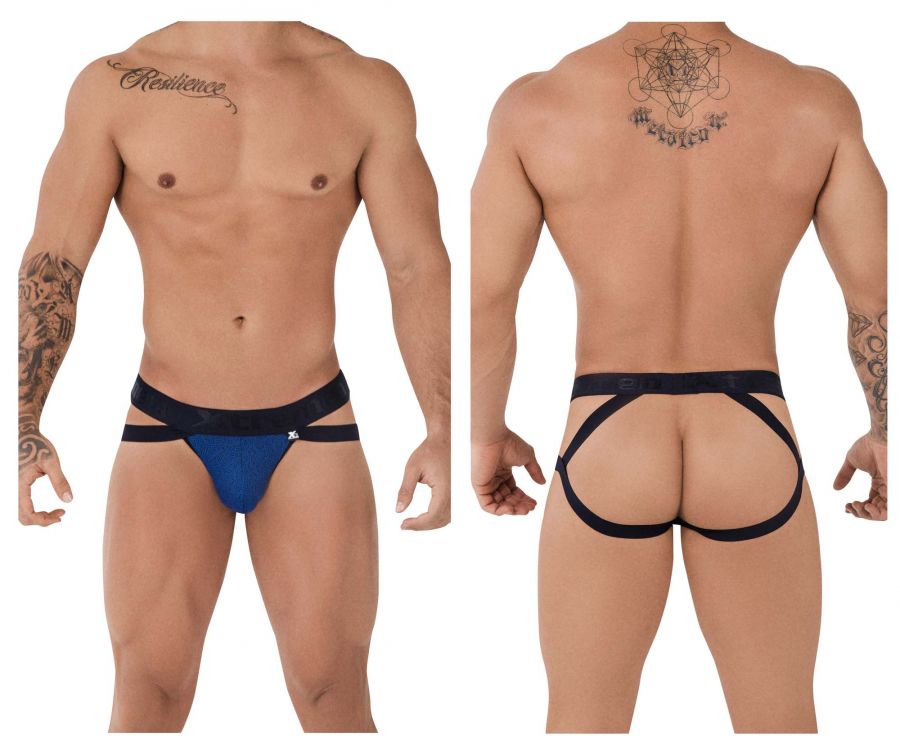 Xtremen 91085 Microfiber Jacquard Jockstrap Color Royal - DealByEthan.gay loves Xtremen