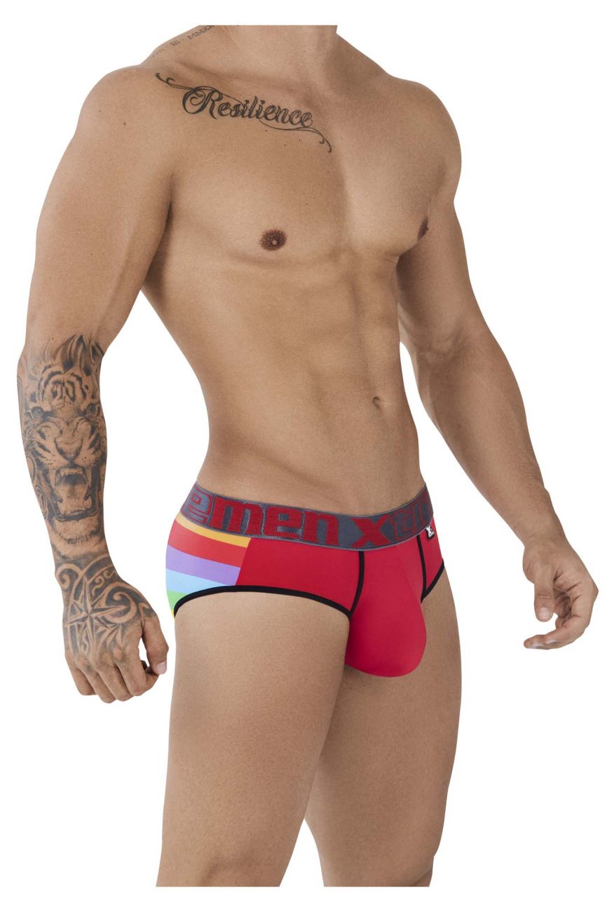 Xtremen 91088 Microfiber Pride Briefs Color Red - DealByEthan.gay loves Xtremen