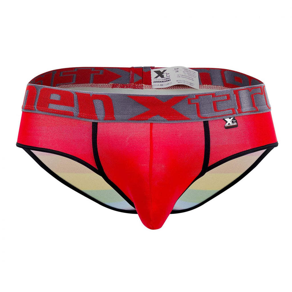 Xtremen 91088 Microfiber Pride Briefs Color Red - DealByEthan.gay loves Xtremen