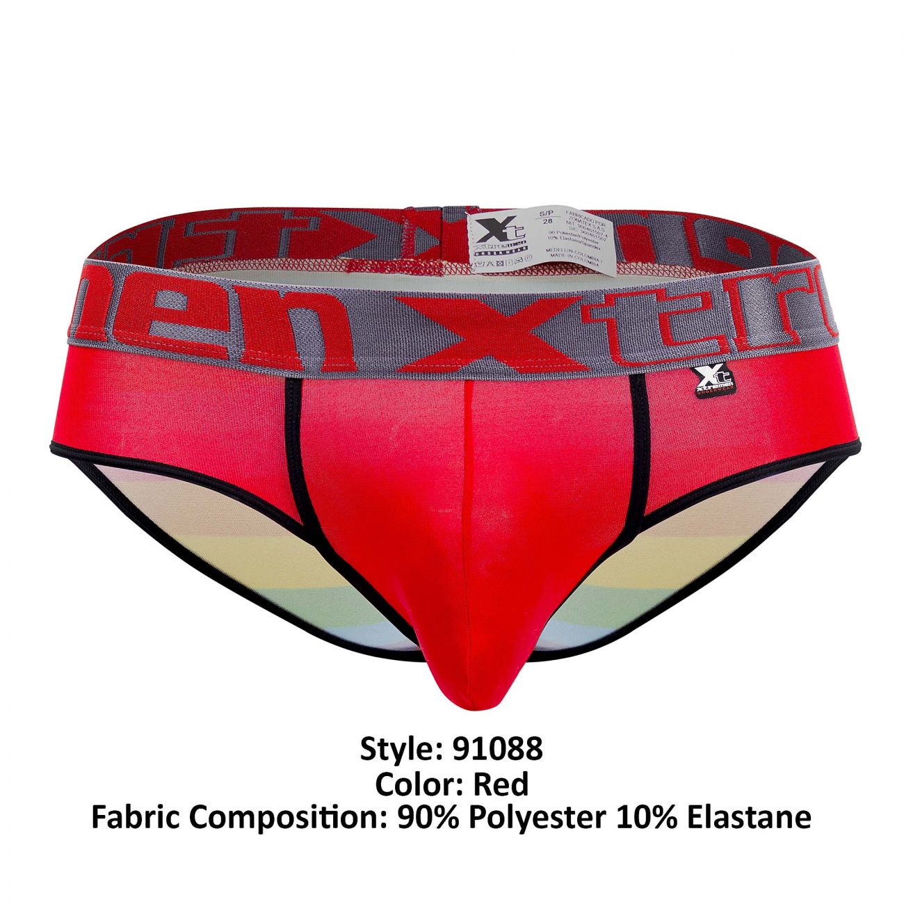 Xtremen 91088 Microfiber Pride Briefs Color Red - DealByEthan.gay loves Xtremen