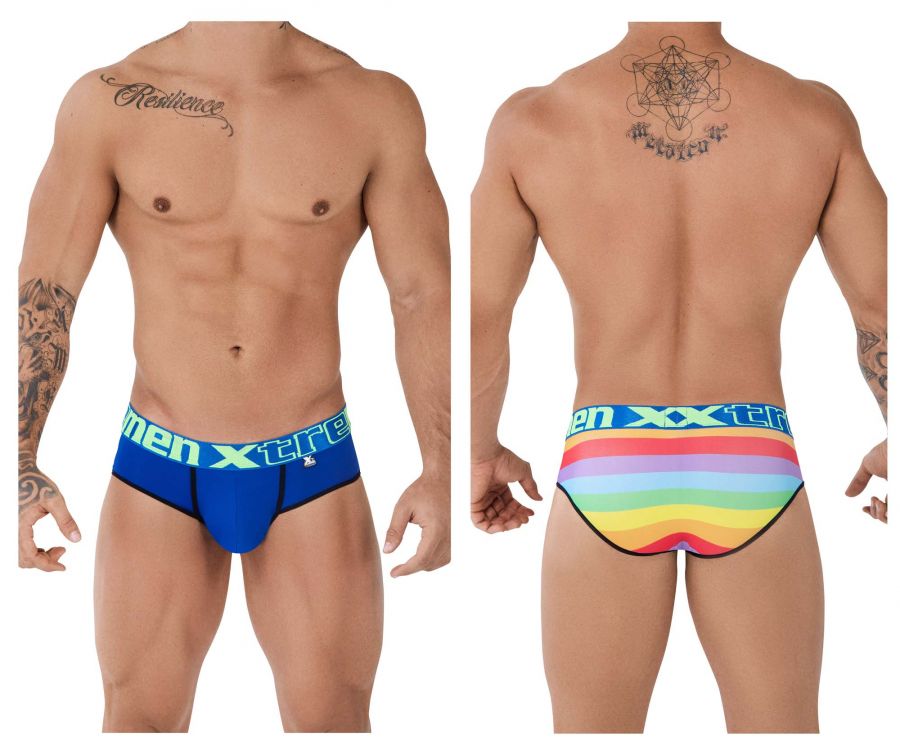 Xtremen 91088 Microfiber Pride Briefs Color Turquoise - DealByEthan.gay loves Xtremen