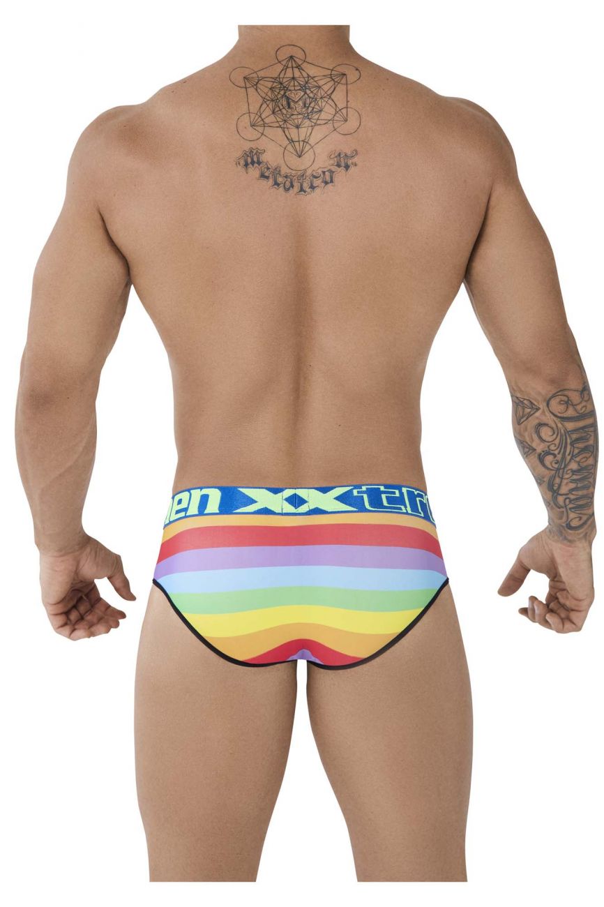 Xtremen 91088 Microfiber Pride Briefs Color Turquoise - DealByEthan.gay loves Xtremen