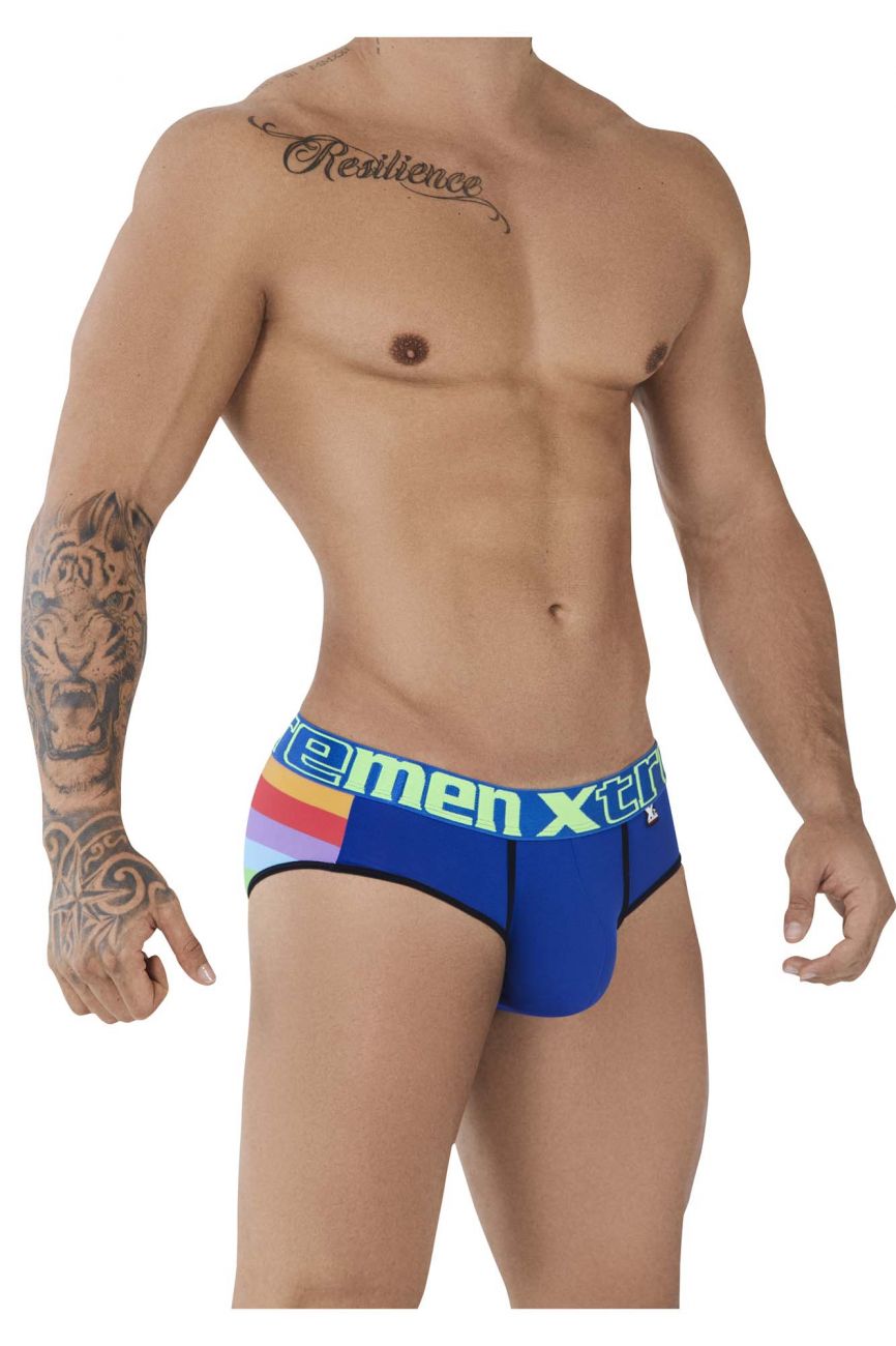 Xtremen 91088 Microfiber Pride Briefs Color Turquoise - DealByEthan.gay loves Xtremen