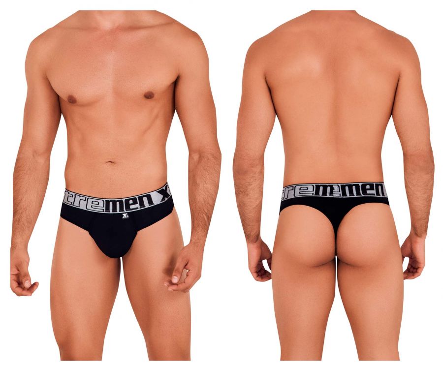 Xtremen 91094 Microfiber Thongs Color Black - DealByEthan.gay loves Xtremen