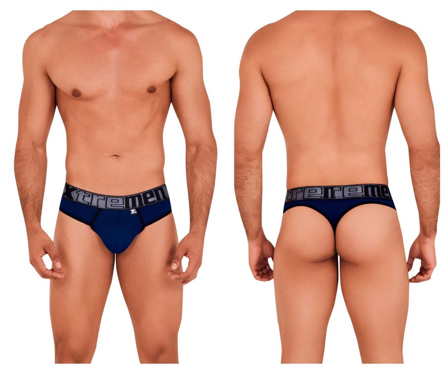 Xtremen 91094 Microfiber Thongs Color Dark Blue - DealByEthan.gay loves Xtremen