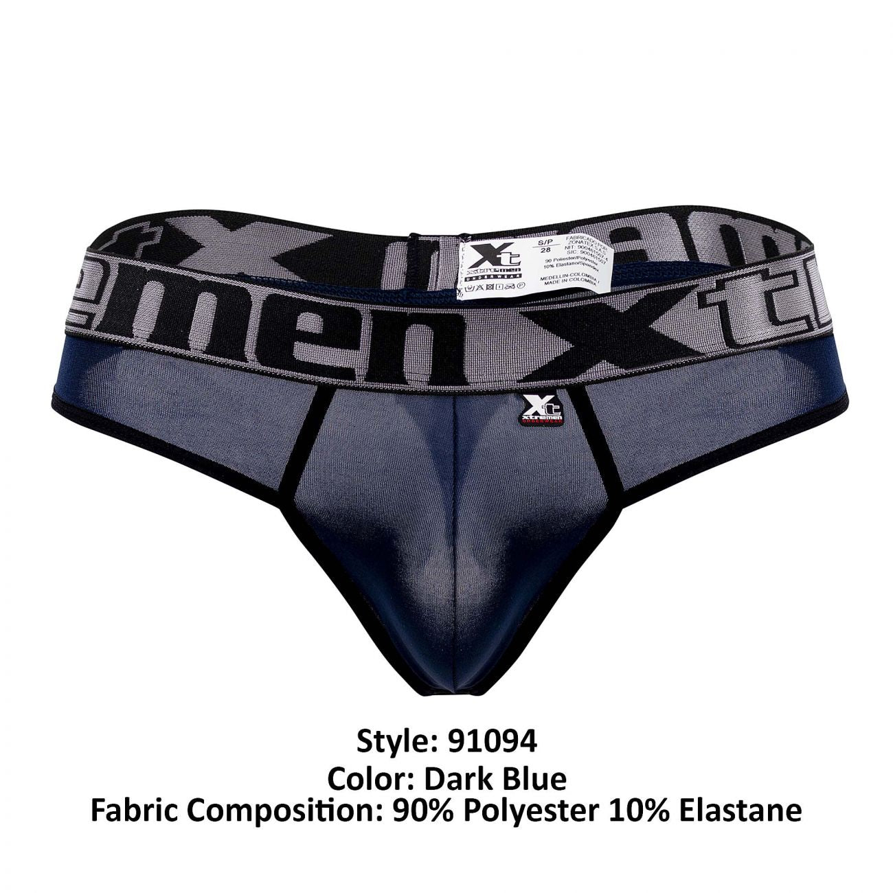 Xtremen 91094 Microfiber Thongs Color Dark Blue - DealByEthan.gay loves Xtremen