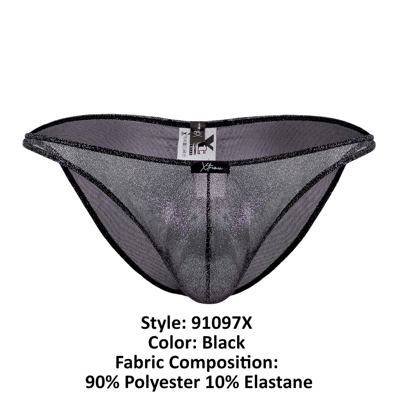 Xtremen 91097X Microfiber Bikini Color Black - DealByEthan.gay loves Xtremen