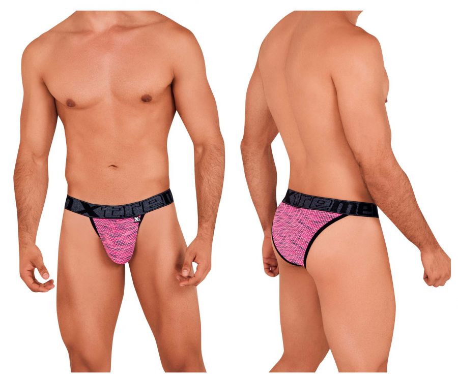Xtremen 91098 Microfiber Mesh Bikini Color Pink - DealByEthan.gay loves Xtremen