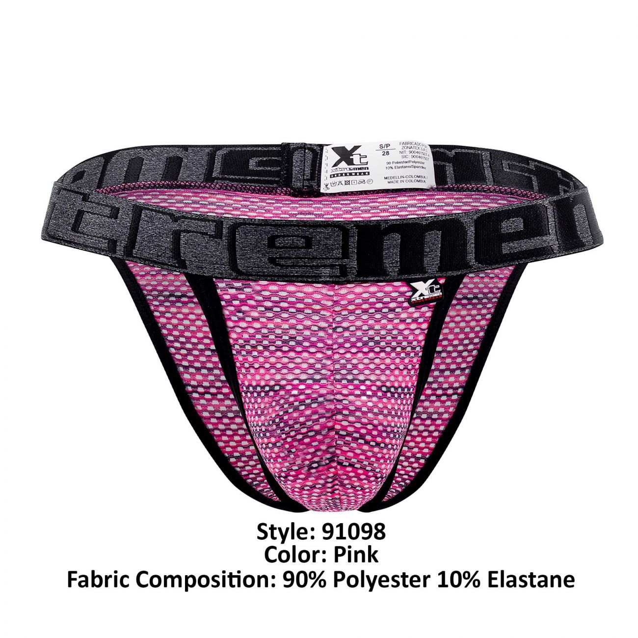 Xtremen 91098 Microfiber Mesh Bikini Color Pink - DealByEthan.gay loves Xtremen