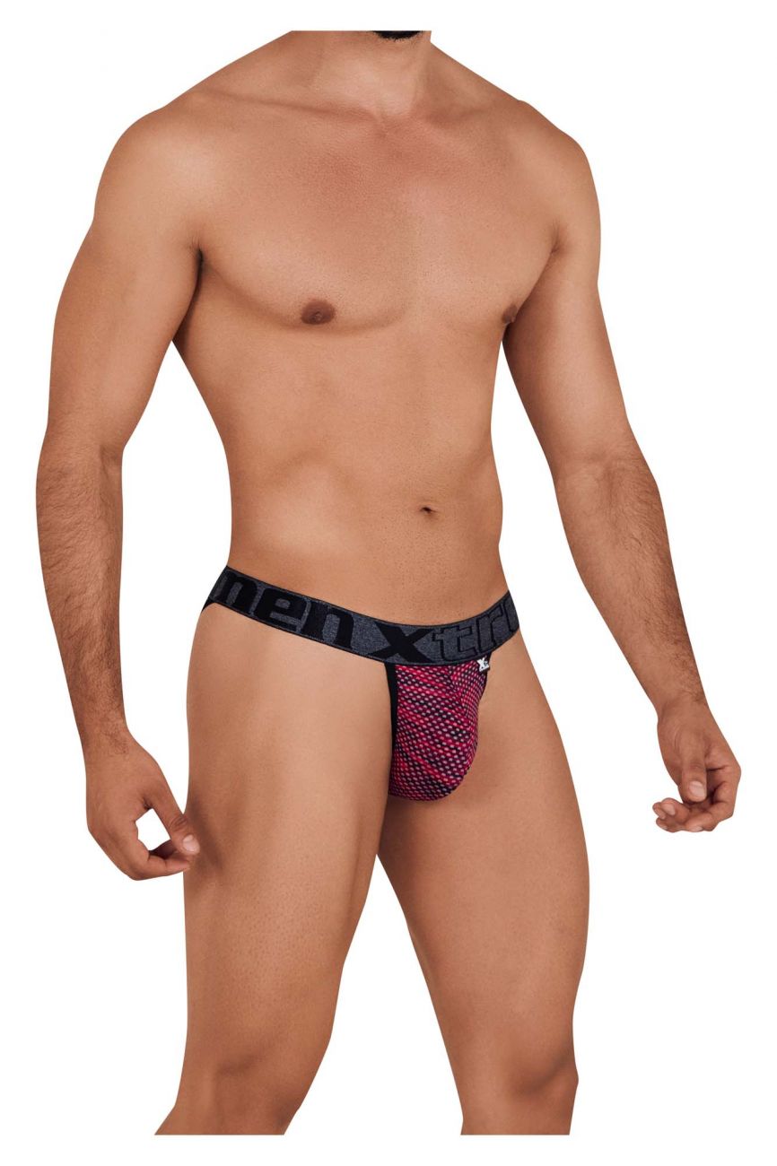 Xtremen 91098 Microfiber Mesh Bikini Color Red - DealByEthan.gay loves Xtremen