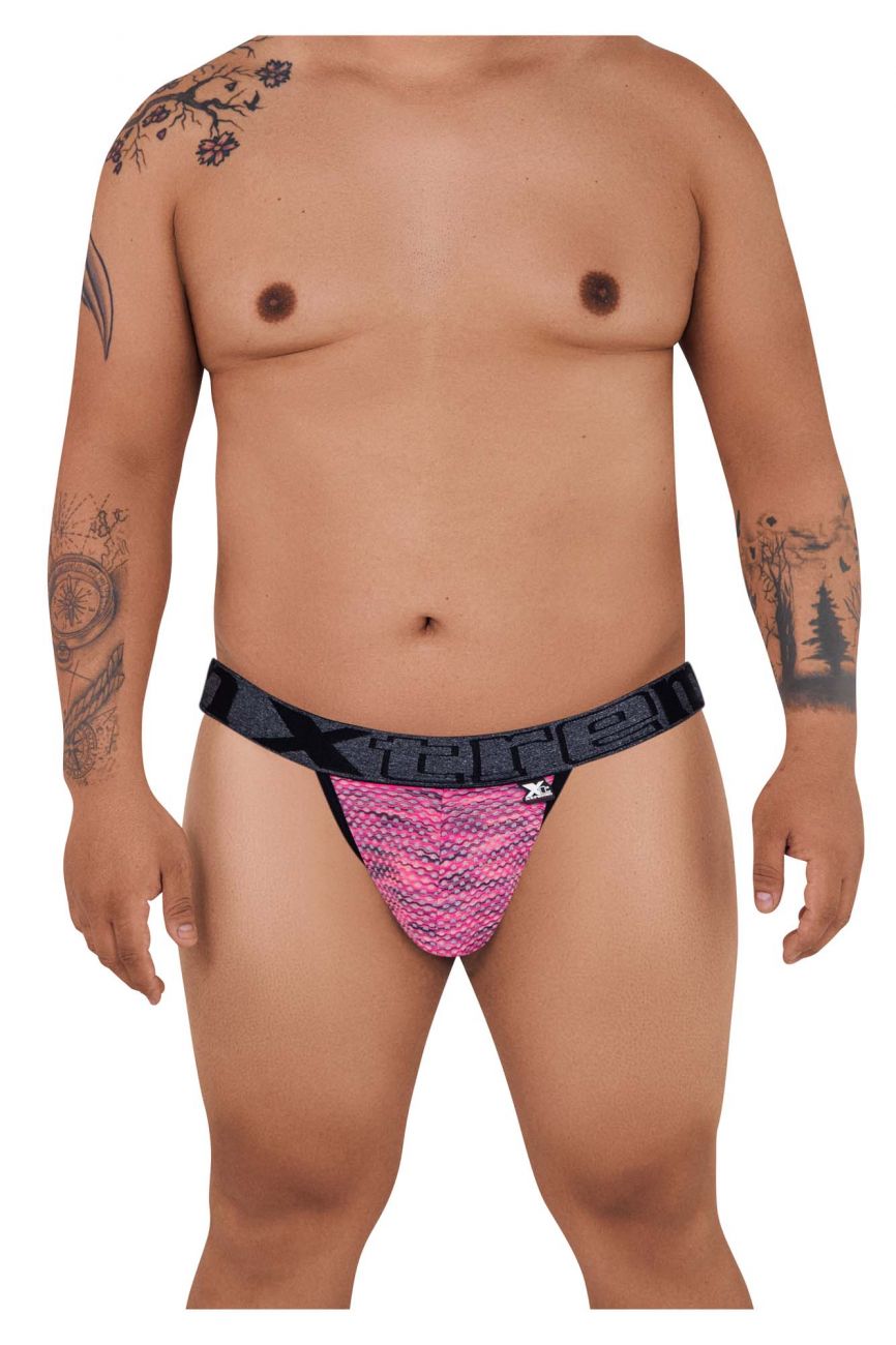 Xtremen 91098X Microfiber Mesh Bikini Color Pink - DealByEthan.gay loves Xtremen
