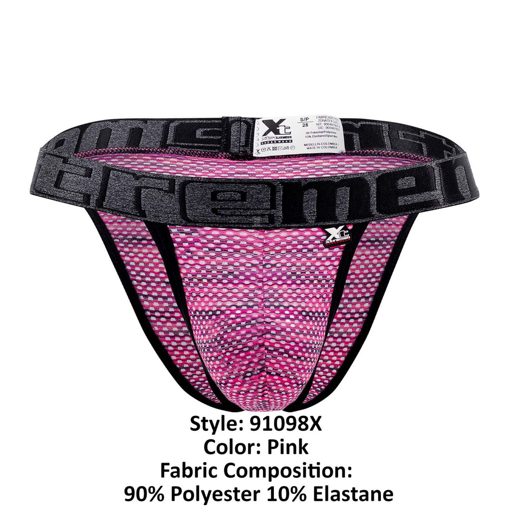 Xtremen 91098X Microfiber Mesh Bikini Color Pink - DealByEthan.gay loves Xtremen