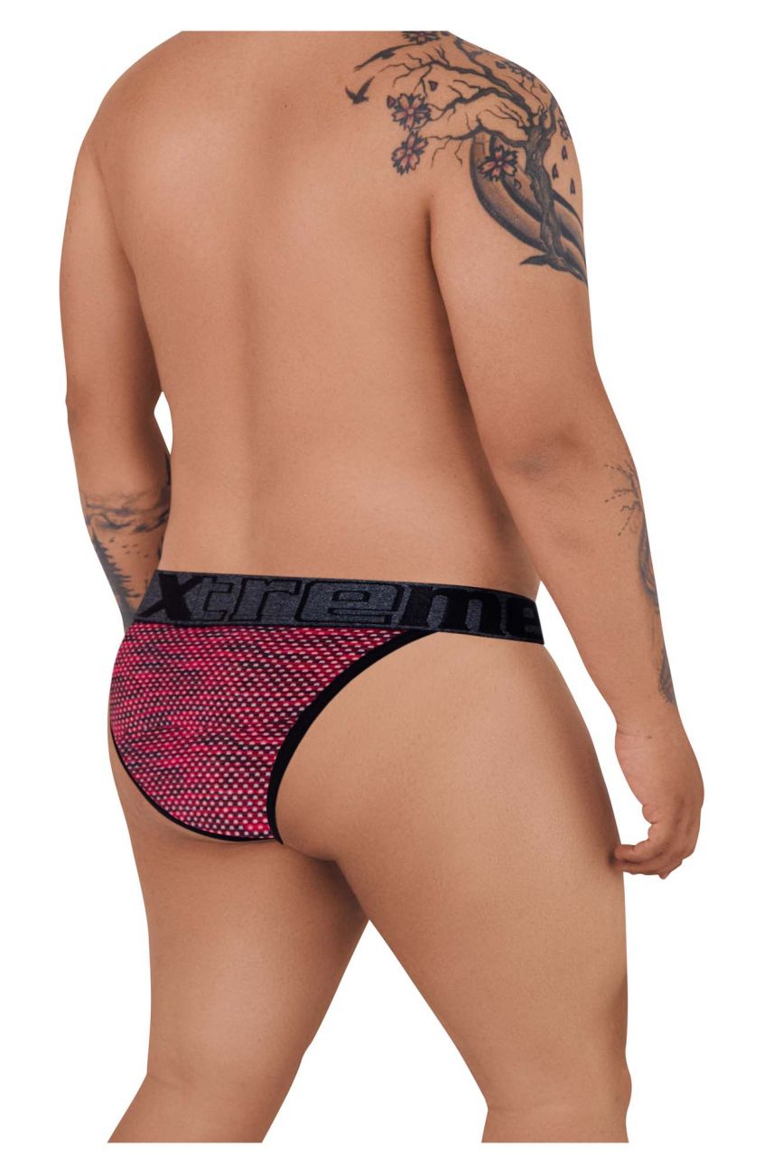 Xtremen 91098X Microfiber Mesh Bikini Color Red - DealByEthan.gay loves Xtremen