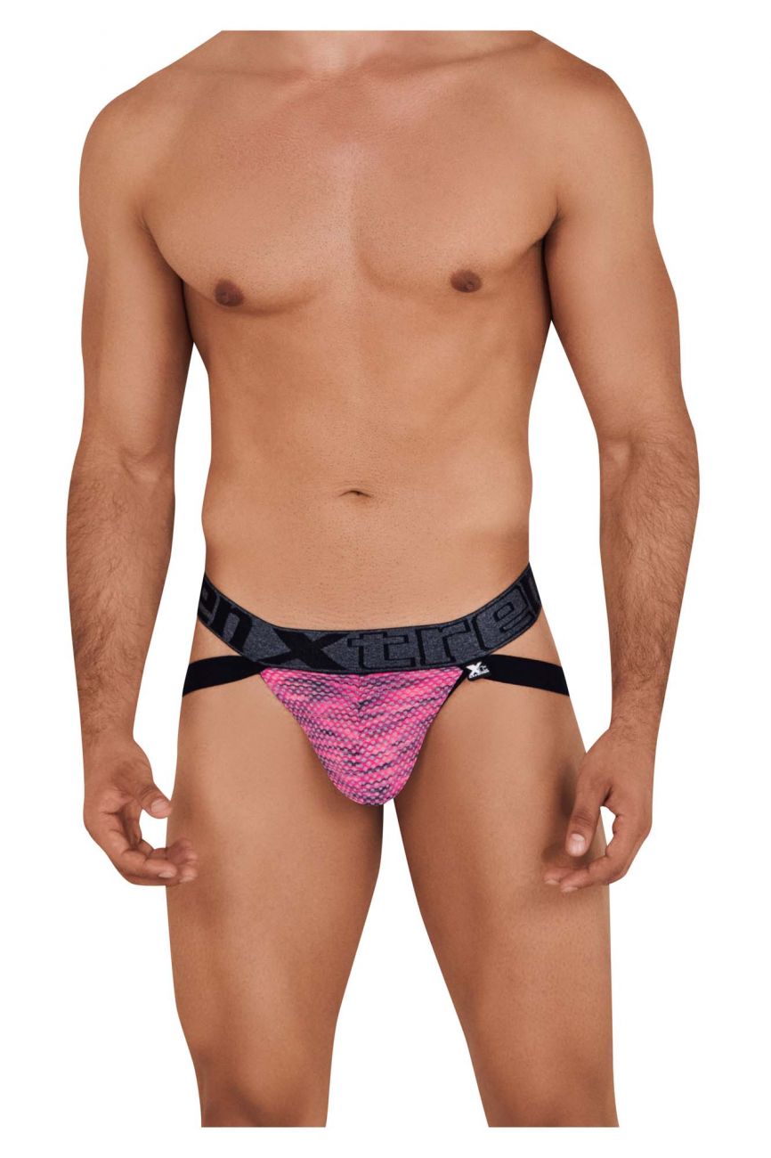 Xtremen 91099 Microfiber Mesh Jockstrap Color Pink - DealByEthan.gay loves Xtremen
