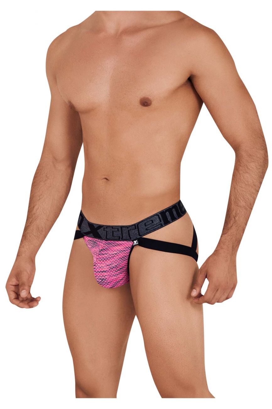Xtremen 91099 Microfiber Mesh Jockstrap Color Pink - DealByEthan.gay loves Xtremen