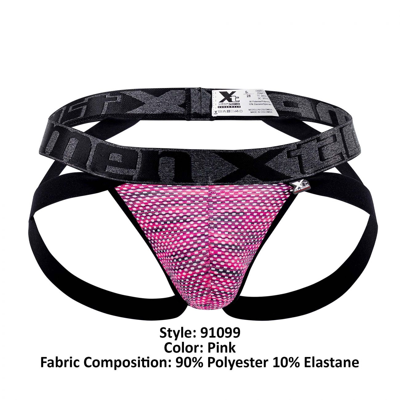 Xtremen 91099 Microfiber Mesh Jockstrap Color Pink - DealByEthan.gay loves Xtremen
