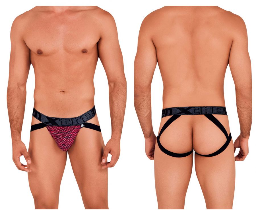 Xtremen 91099 Microfiber Mesh Jockstrap Color Red - DealByEthan.gay loves Xtremen