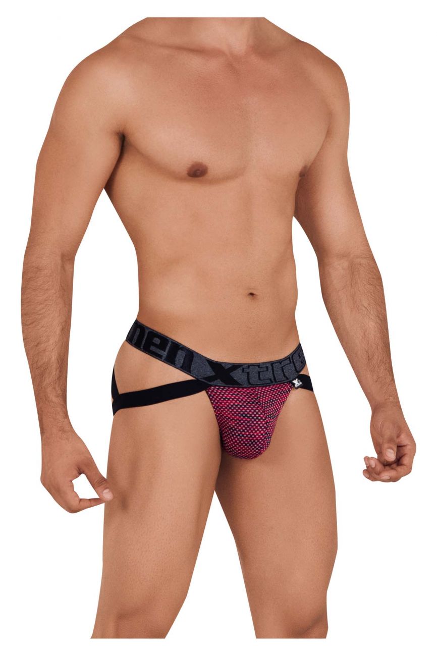 Xtremen 91099 Microfiber Mesh Jockstrap Color Red - DealByEthan.gay loves Xtremen