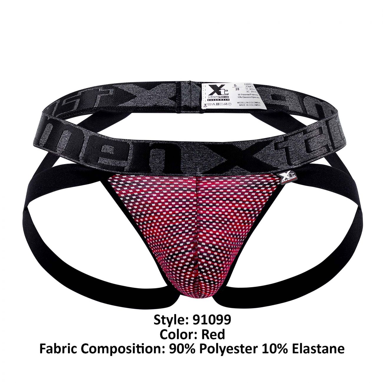 Xtremen 91099 Microfiber Mesh Jockstrap Color Red - DealByEthan.gay loves Xtremen