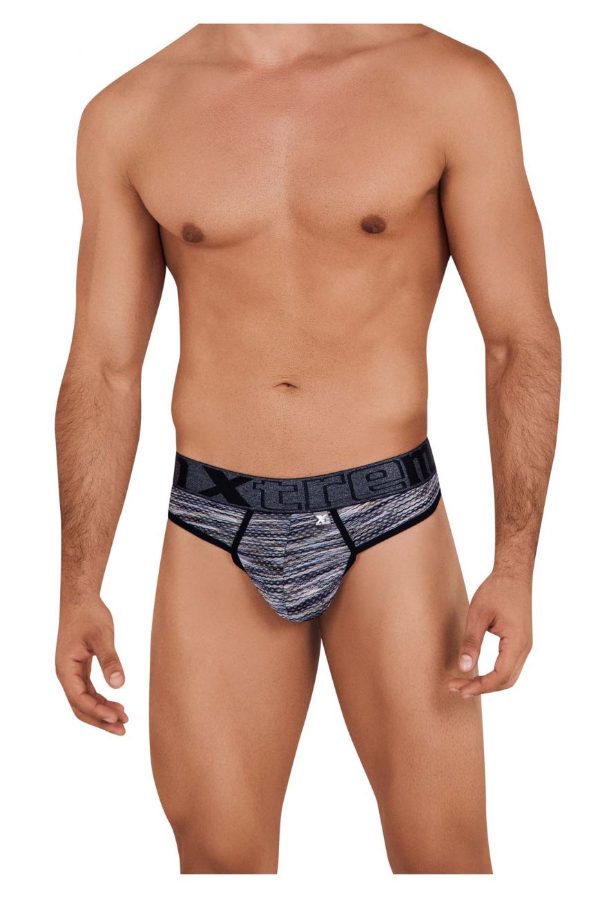 Xtremen 91100 Microfiber Mesh Thongs Color Black - DealByEthan.gay loves Xtremen
