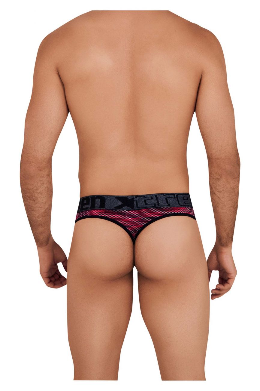 Xtremen 91100 Microfiber Mesh Thongs Color Red - DealByEthan.gay loves Xtremen