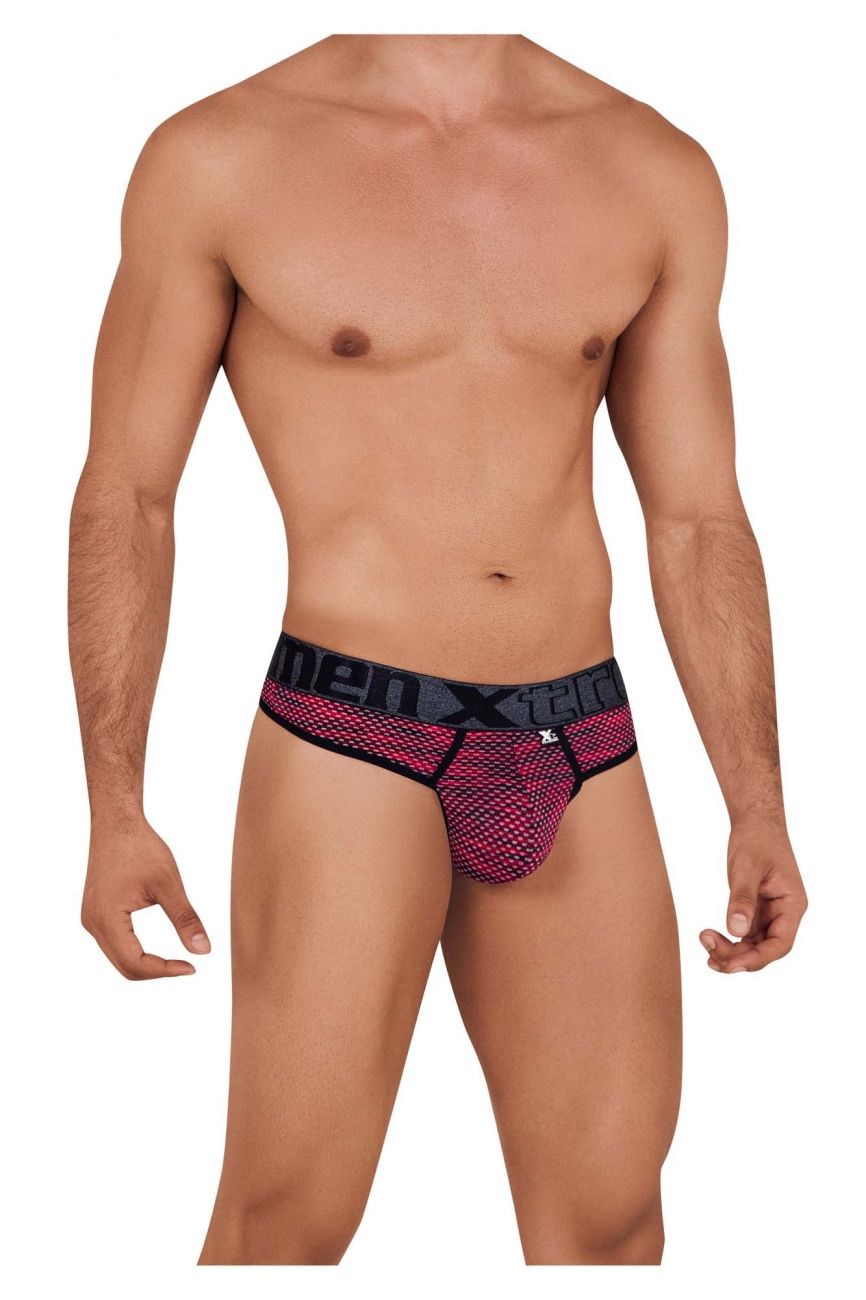 Xtremen 91100 Microfiber Mesh Thongs Color Red - DealByEthan.gay loves Xtremen