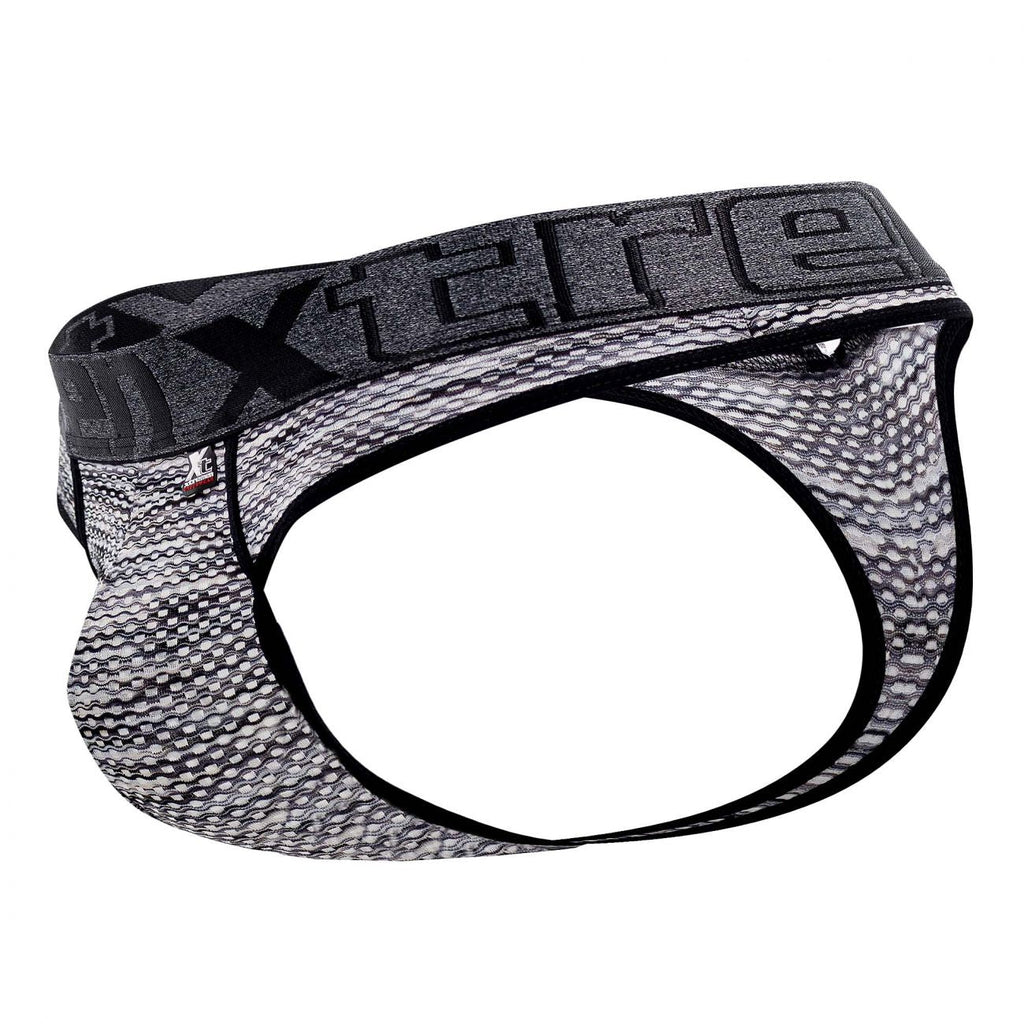 Xtremen 91100X Microfiber Mesh Thongs Color Black - DealByEthan.gay loves Xtremen