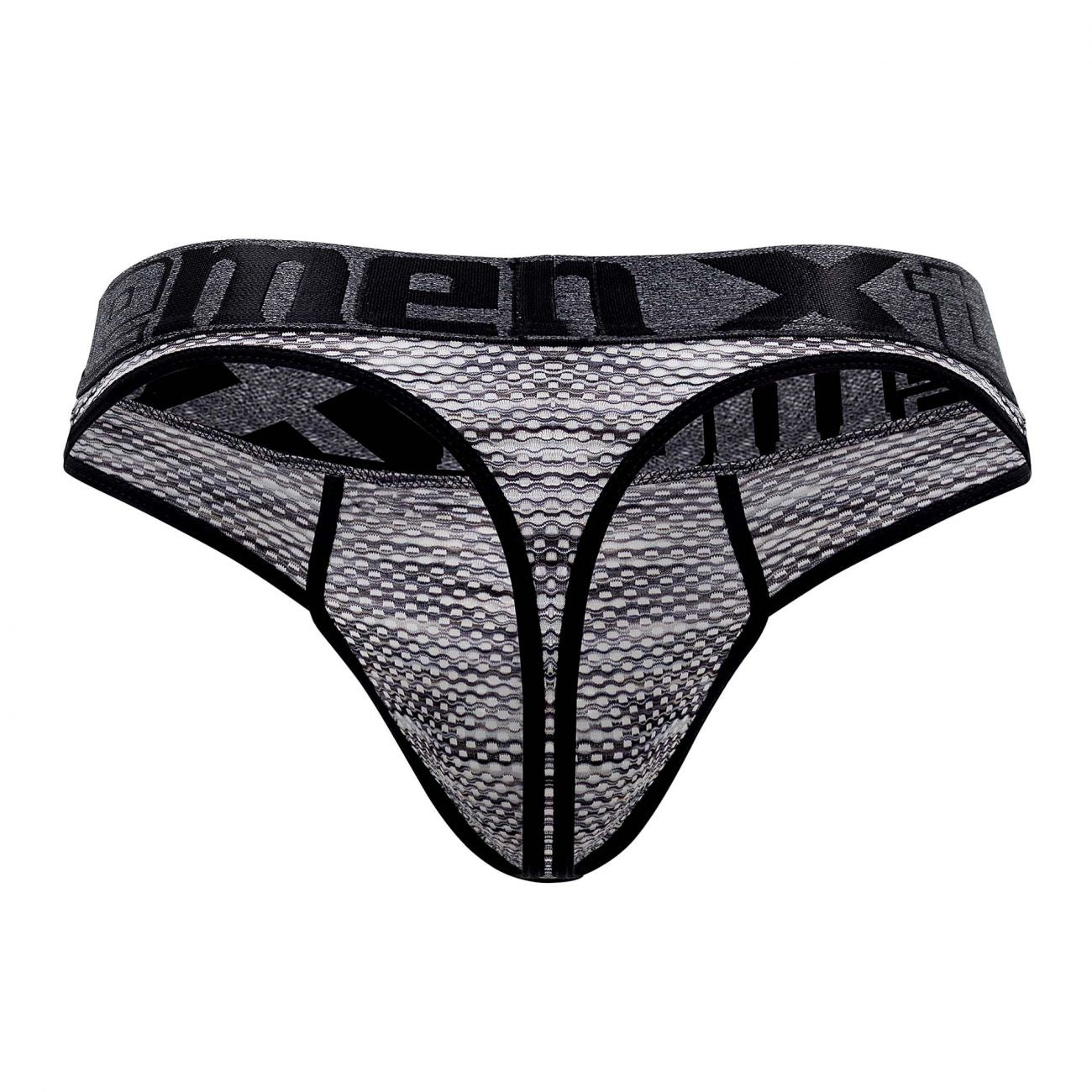 Xtremen 91100X Microfiber Mesh Thongs Color Black - DealByEthan.gay loves Xtremen