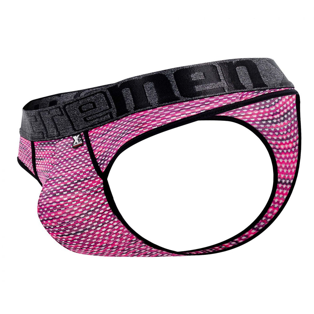 Xtremen 91100X Microfiber Mesh Thongs Color Pink - DealByEthan.gay loves Xtremen