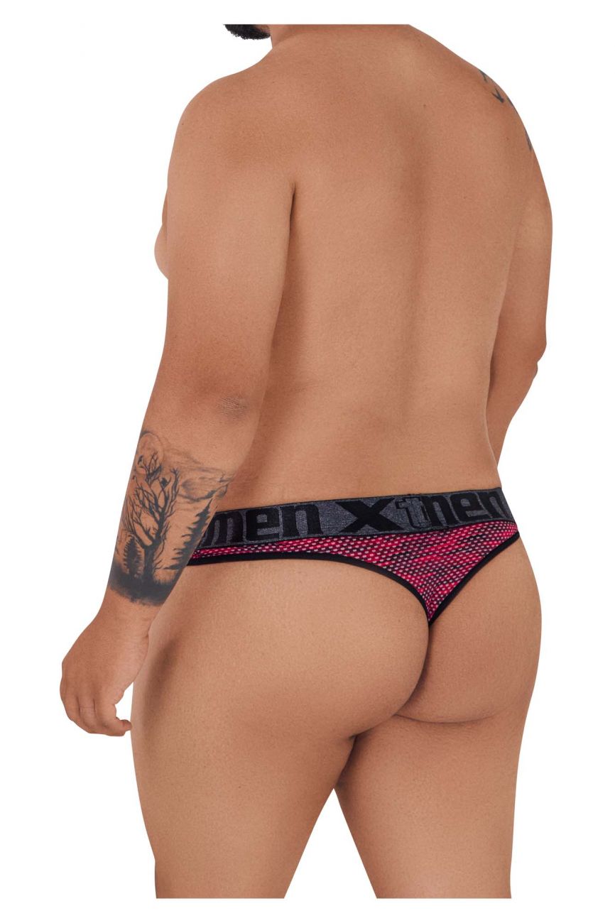 Xtremen 91100X Microfiber Mesh Thongs Color Red - DealByEthan.gay loves Xtremen