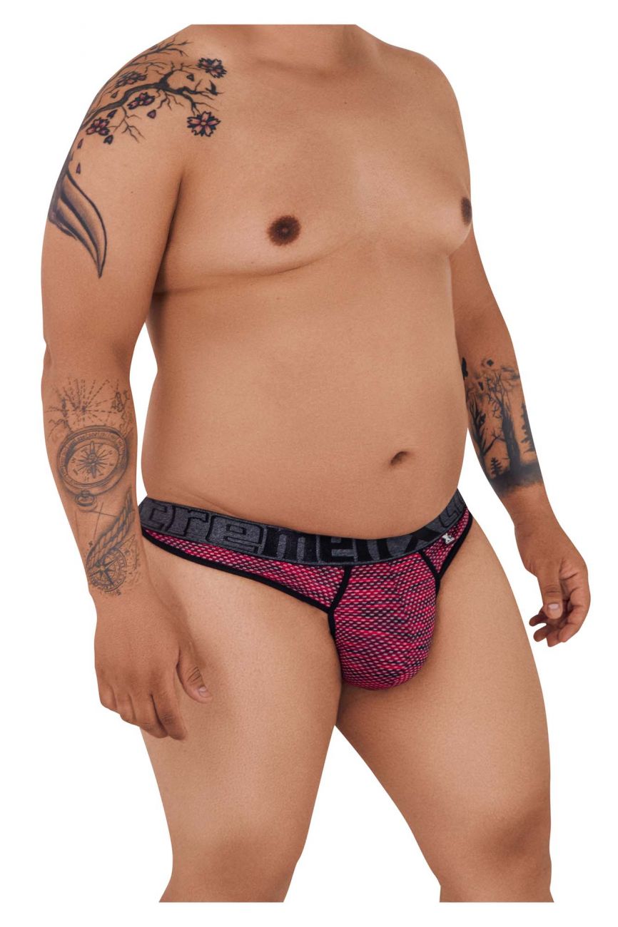 Xtremen 91100X Microfiber Mesh Thongs Color Red - DealByEthan.gay loves Xtremen