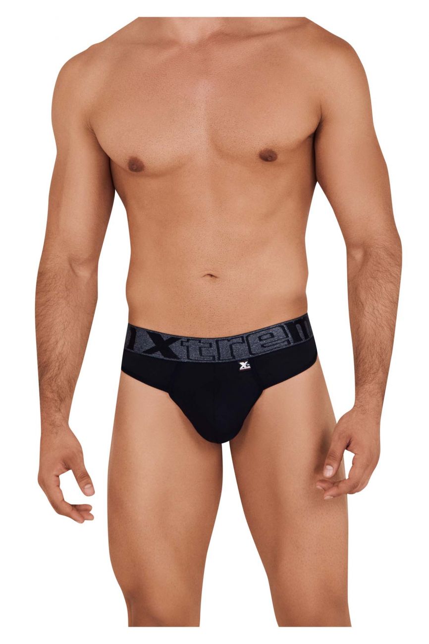 Xtremen 91101 Microfiber Thongs Color Black - DealByEthan.gay loves Xtremen