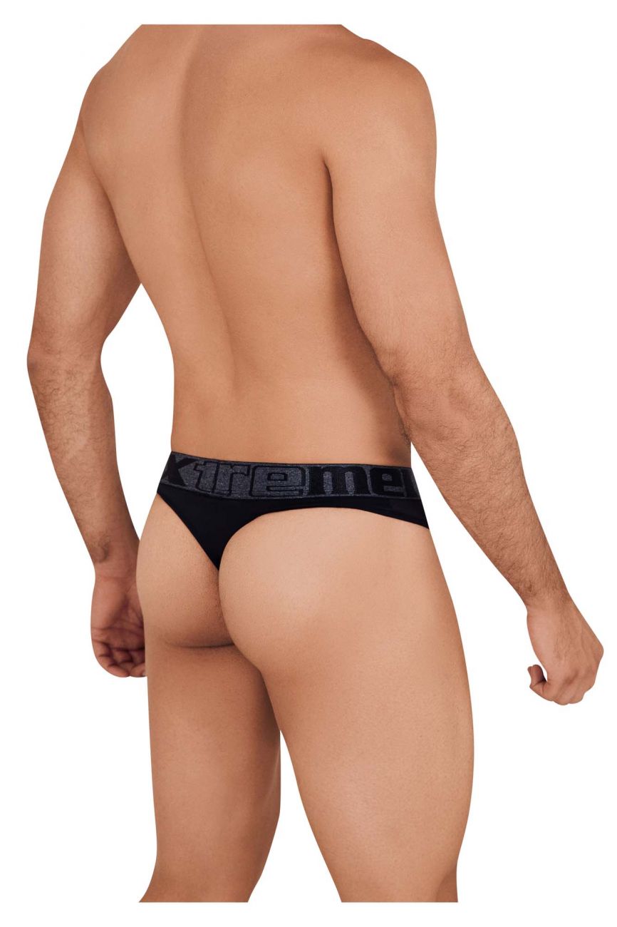 Xtremen 91101 Microfiber Thongs Color Black - DealByEthan.gay loves Xtremen