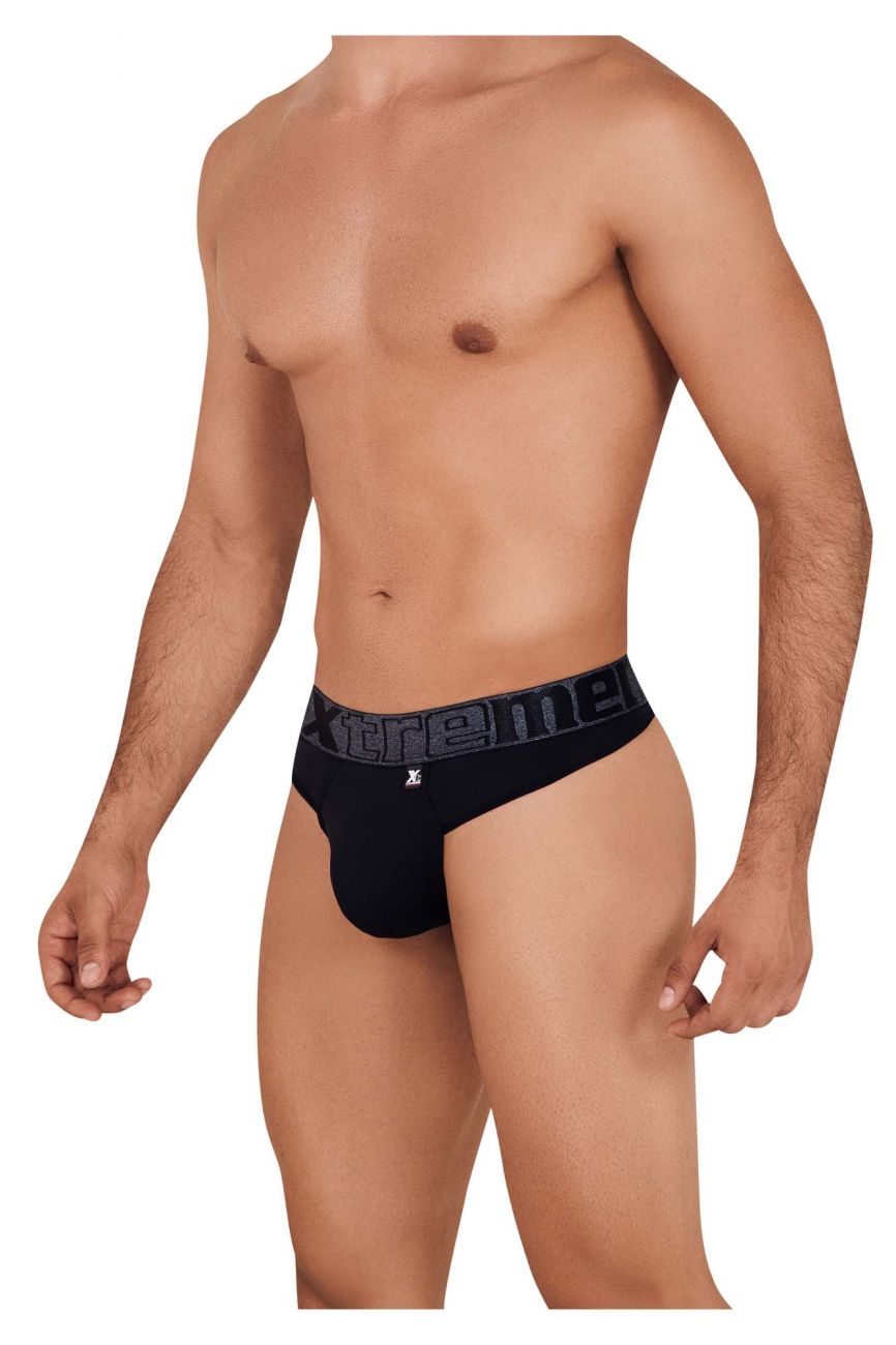 Xtremen 91101 Microfiber Thongs Color Black - DealByEthan.gay loves Xtremen