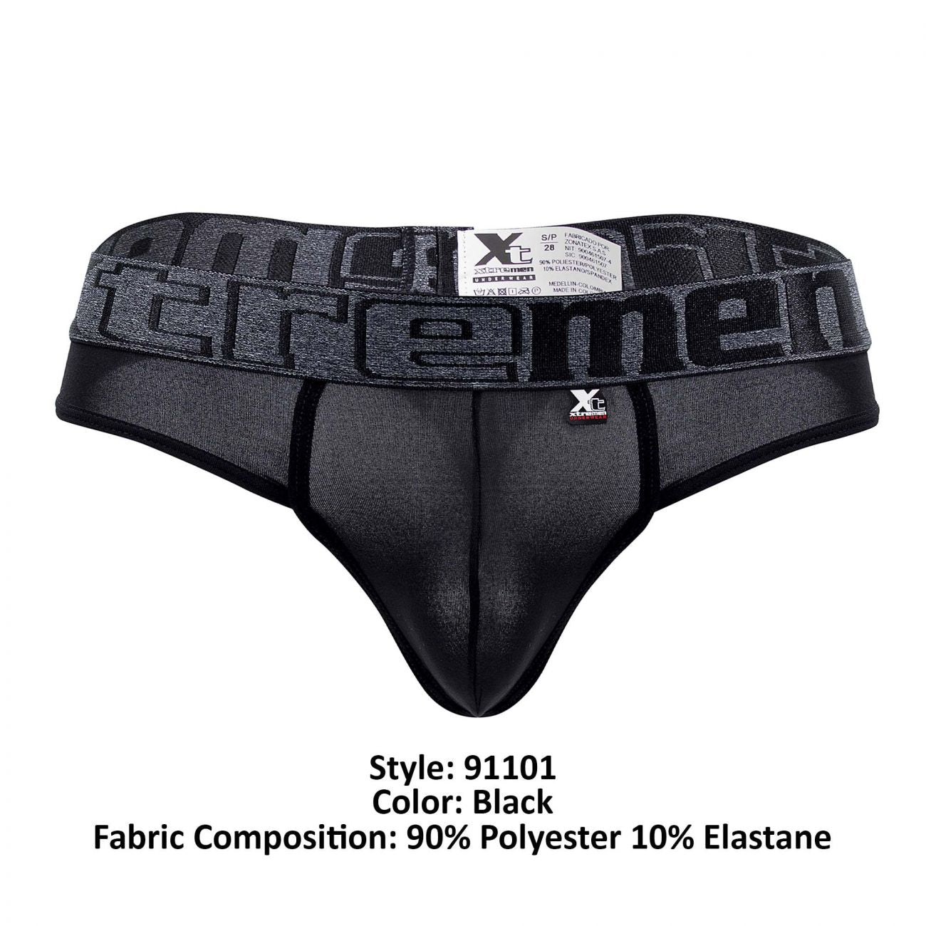 Xtremen 91101 Microfiber Thongs Color Black - DealByEthan.gay loves Xtremen