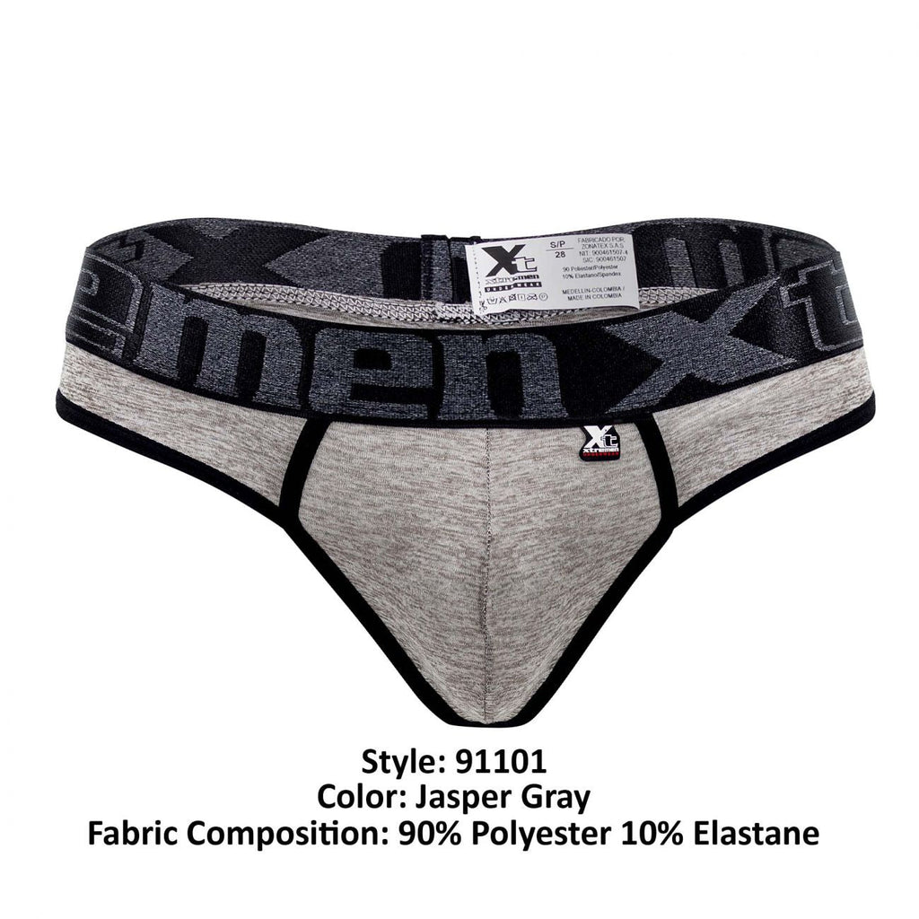 Xtremen 91101 Microfiber Thongs Color Jasper Gray - DealByEthan.gay loves Xtremen