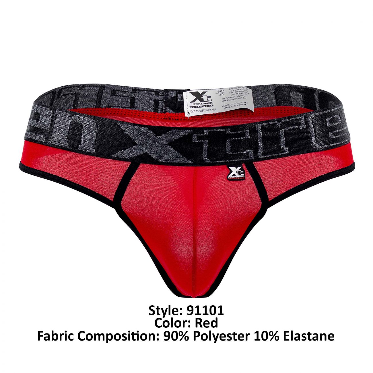 Xtremen 91101 Microfiber Thongs Color Red - DealByEthan.gay loves Xtremen