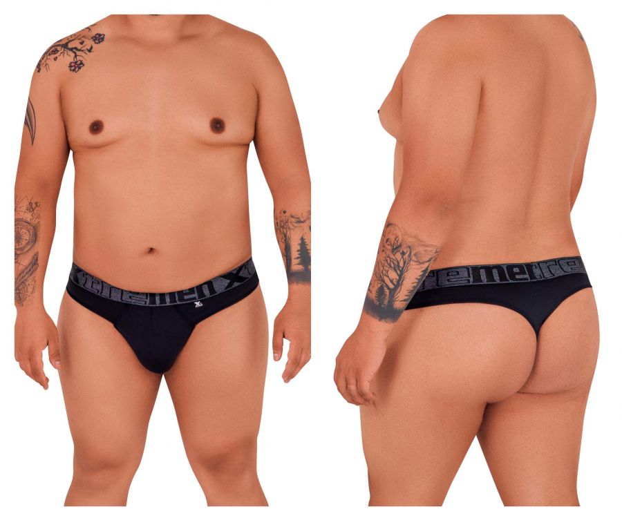 Xtremen 91101X Microfiber Thongs Color Black - DealByEthan.gay loves Xtremen