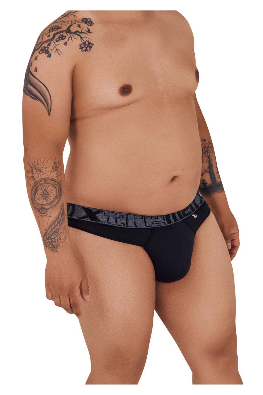 Xtremen 91101X Microfiber Thongs Color Black - DealByEthan.gay loves Xtremen