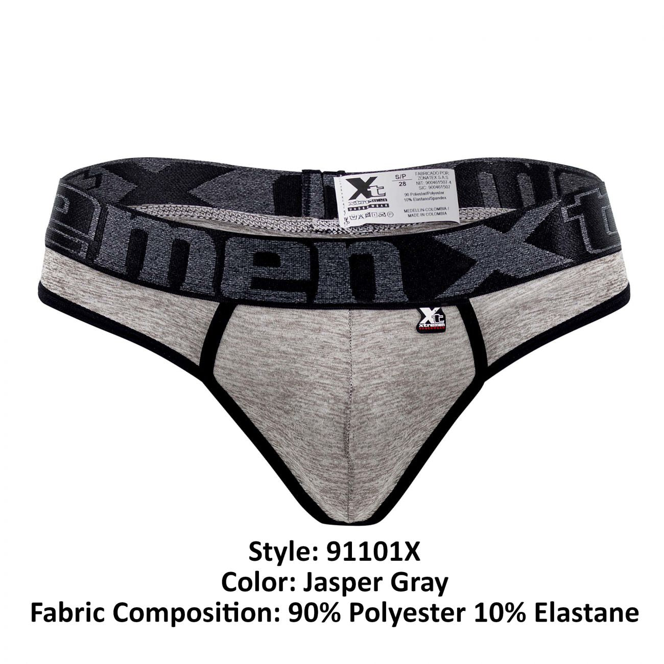 Xtremen 91101X Microfiber Thongs Color Jasper Gray - DealByEthan.gay loves Xtremen