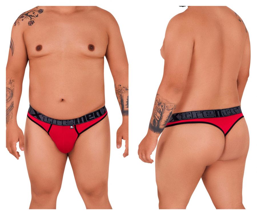 Xtremen 91101X Microfiber Thongs Color Red - DealByEthan.gay loves Xtremen